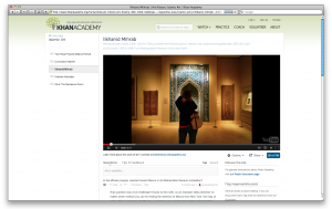 Figure 9: A Smarthistory video integrated in the Khan Academy’s classroom tools.